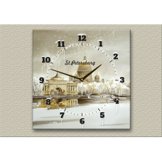 Часы-сувенир с видами Санкт-Петербурга В-7